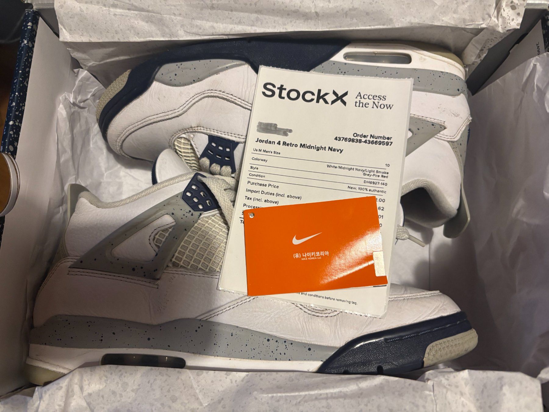 Scarpe da uomo: Jordan 4 midnight navy – Usato da Stettlen venduto da jas_m8ld 3