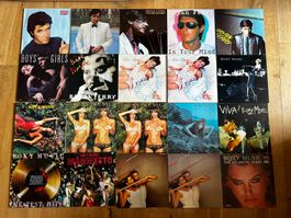 LP Sammlung Roxy Music Bryan Ferry, 20 LPs, div. Pressungen