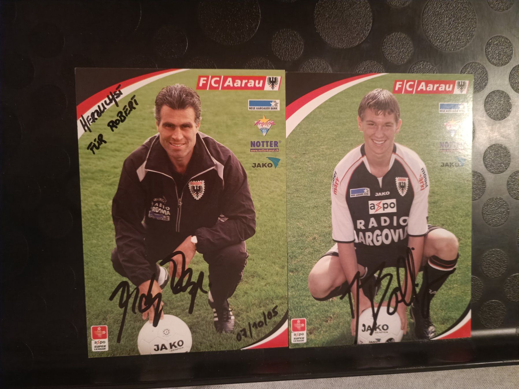Autografi: FC Aarau - 2x handsigniert - Saison 2004/05 – Usato da Menziken venduto da Artographs