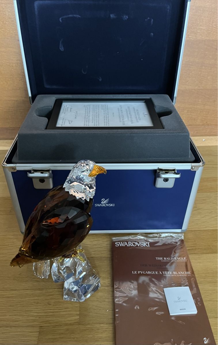 Swarovski Statuette: Bald Eagle Swarovski Figur Limited Edition 2011 – Nuovo e nell'imballaggio originale da Allenwinden venduto da Lb3