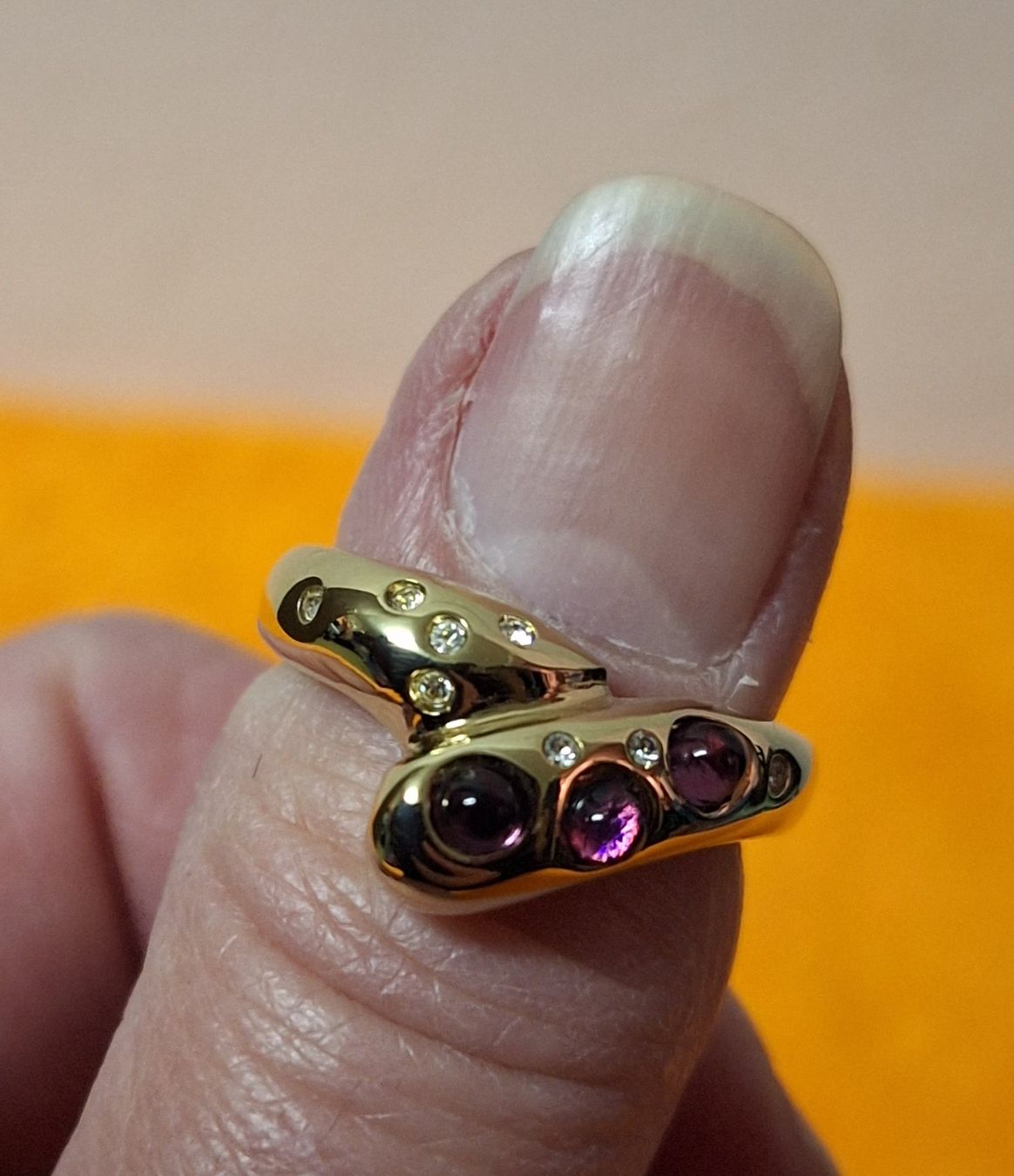 Anelli: LR Modeschmuck Vintage ca. 1990 / goldfarben Gr. 54 – Usato da Muri AG venduto da Edlerweiss 1
