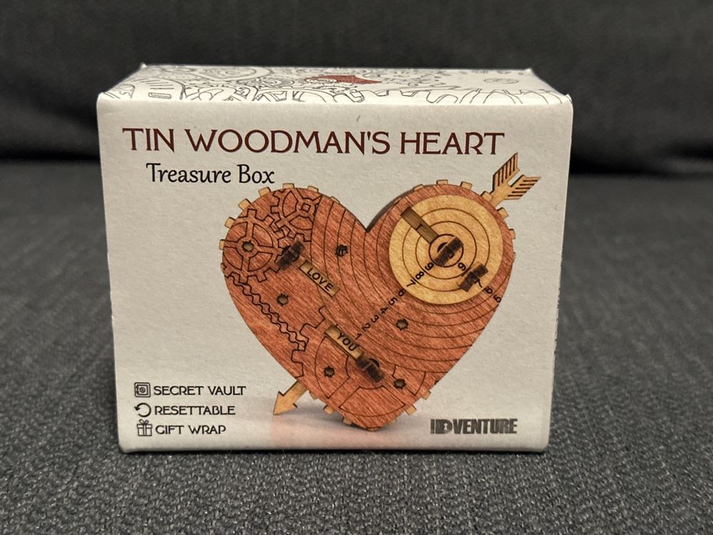 TIN WOODMAN‘S HEART Holz Herz Rätsel Kaufen auf Ricardo
