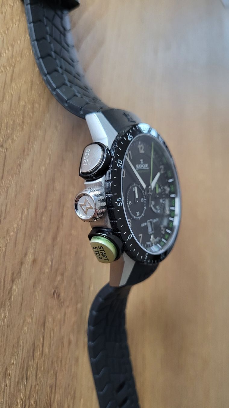 Edox Uhren: Edox Chronorally Grün – Gebraucht aus Tennwil von Mailo2 8