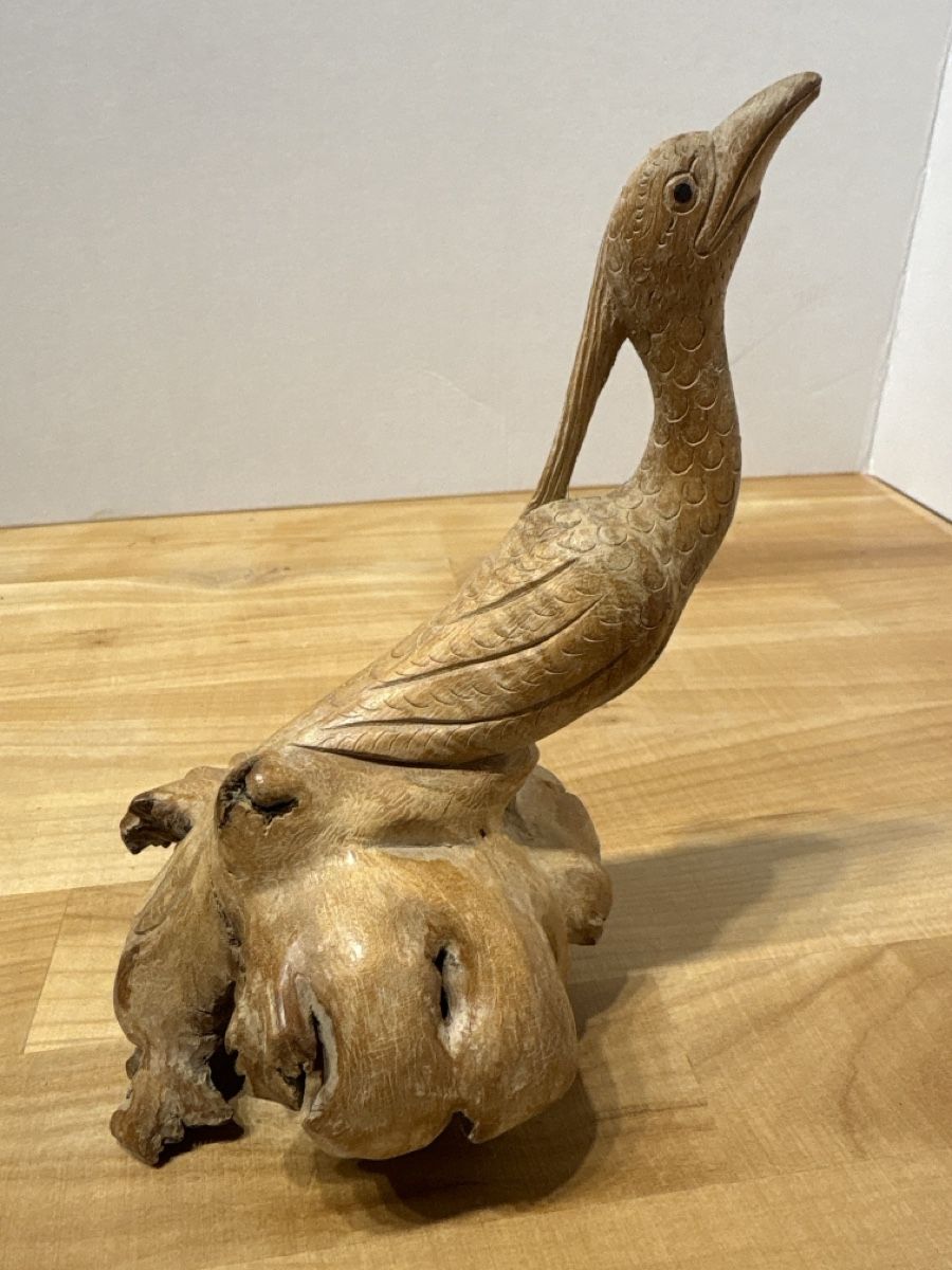 Statuette: Holz Schnitzerei Vogel / Handarbeit – Usato da Rümlang venduto da SchumBru10