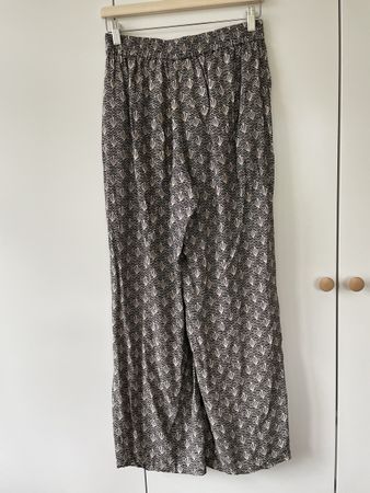 KAFFE Sommerhose mit Muster / Wide Leg Hose – Gr. 36