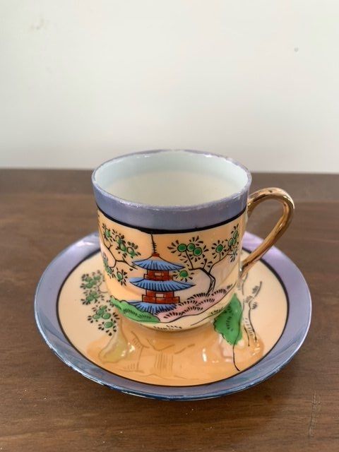 Set di piatti: Vintage Japanisches Lusterware Tee Set - Vollständig – Usato da Wängi venduto da Lacangreja1 2