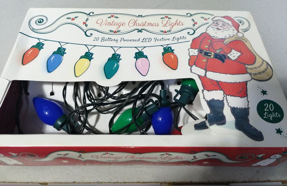 Vintage WeihnachtsLichterkette mit Batterie Kaufen auf Ricardo