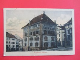 Alte Ansichtskarte, Rathaus Rapperswil