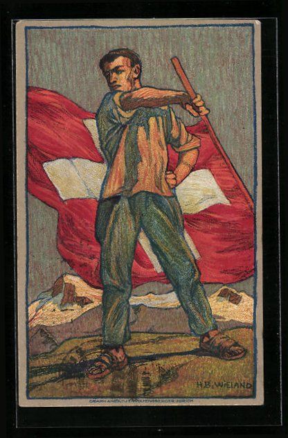 Cartoline postali: Schweiz, Schweizer Bundesfeier 1912, Sch – Usato da Berlin venduto da bartko-reher
