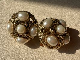 Vintage Ohrringe Clips Luxus Modeschmuck 
