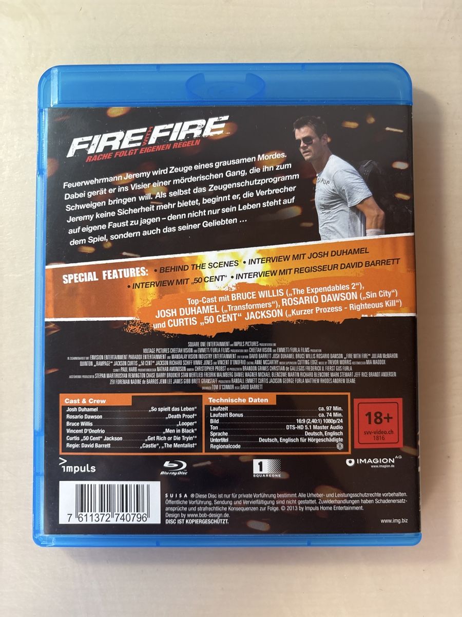Tutti i DVDs: Blu-ray: FIRE WITH FIRE - Actionfilm mit Bruce Willis – Usato da Ruswil venduto da Slivio_ 1