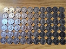 10 Rappen 1883/1998 - Lot 60 Stück!