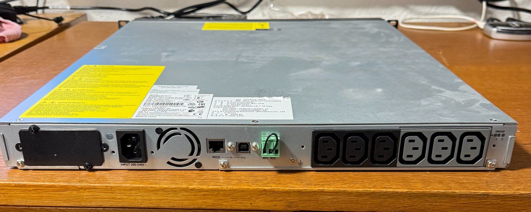 HPE R1500 G5 INTL UPS – 1500VA Rackmount USV für Server & Ne (Gebraucht ...