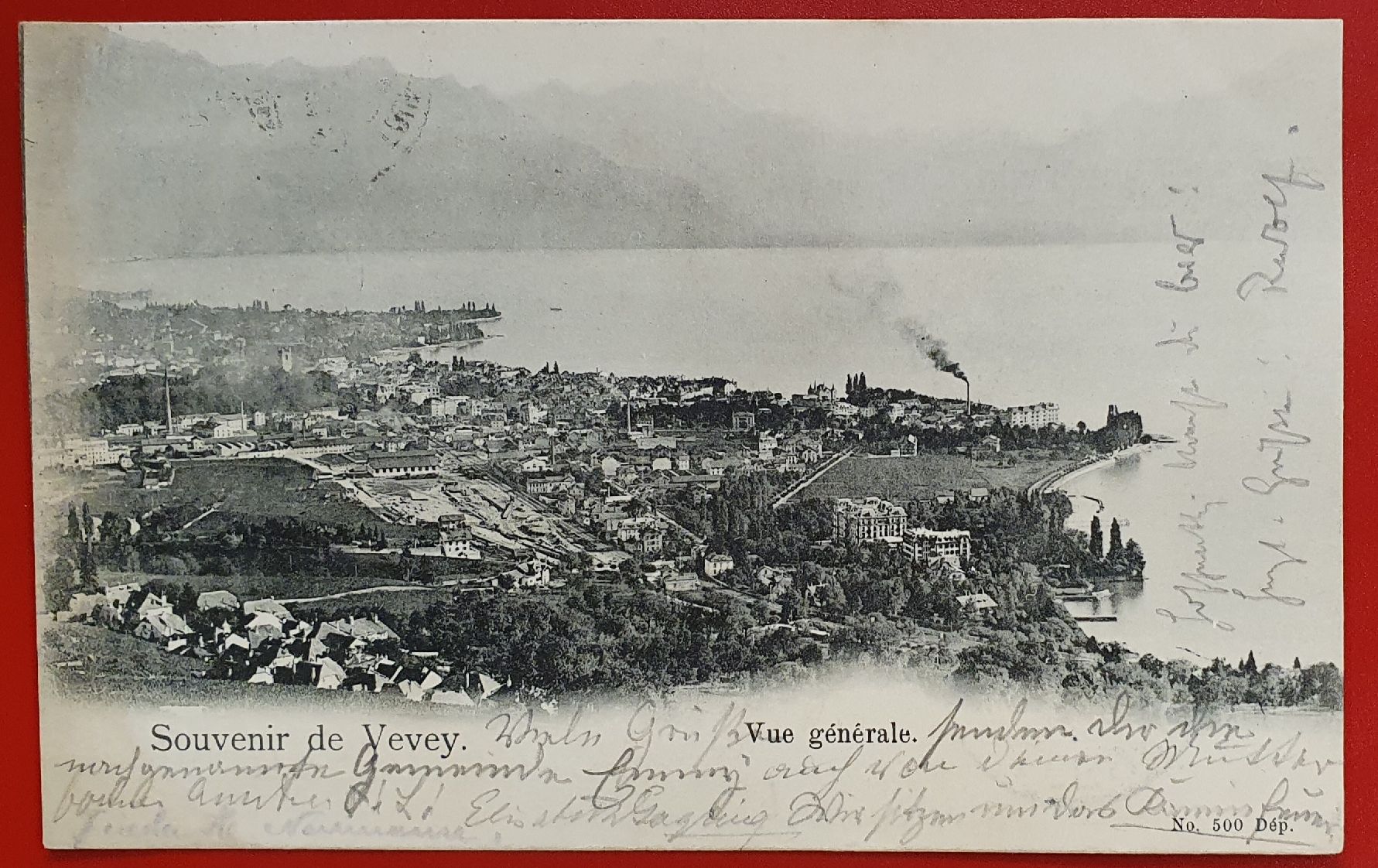 Cartoline postali: 4 Ansichtskarte Vevey – Usato da Kreuzlingen venduto da Rschweiz1 3