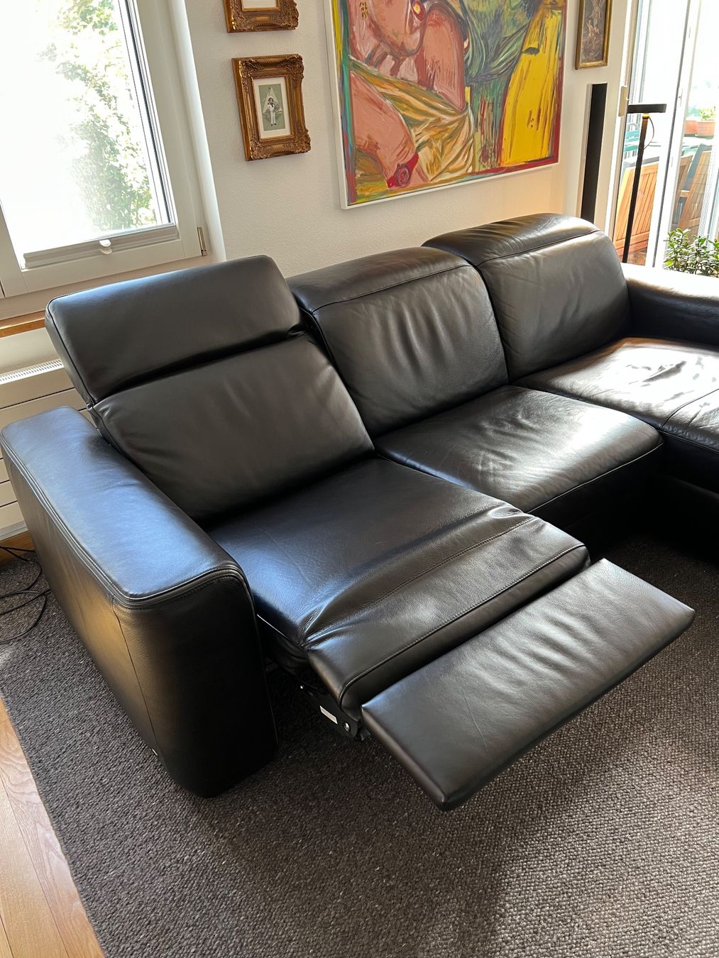 Natuzzi Divani: Relaxsofa elektrisch Natuzzi Diesis mit Chaise Longue – Usato da Solothurn venduto da Teinele 1
