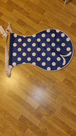 Schwimmsack Wickelfisch 16l blau mit Punkten
