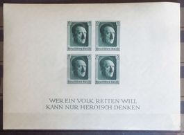1937: 1. Nationale Briefmarkenausstellung, Block *