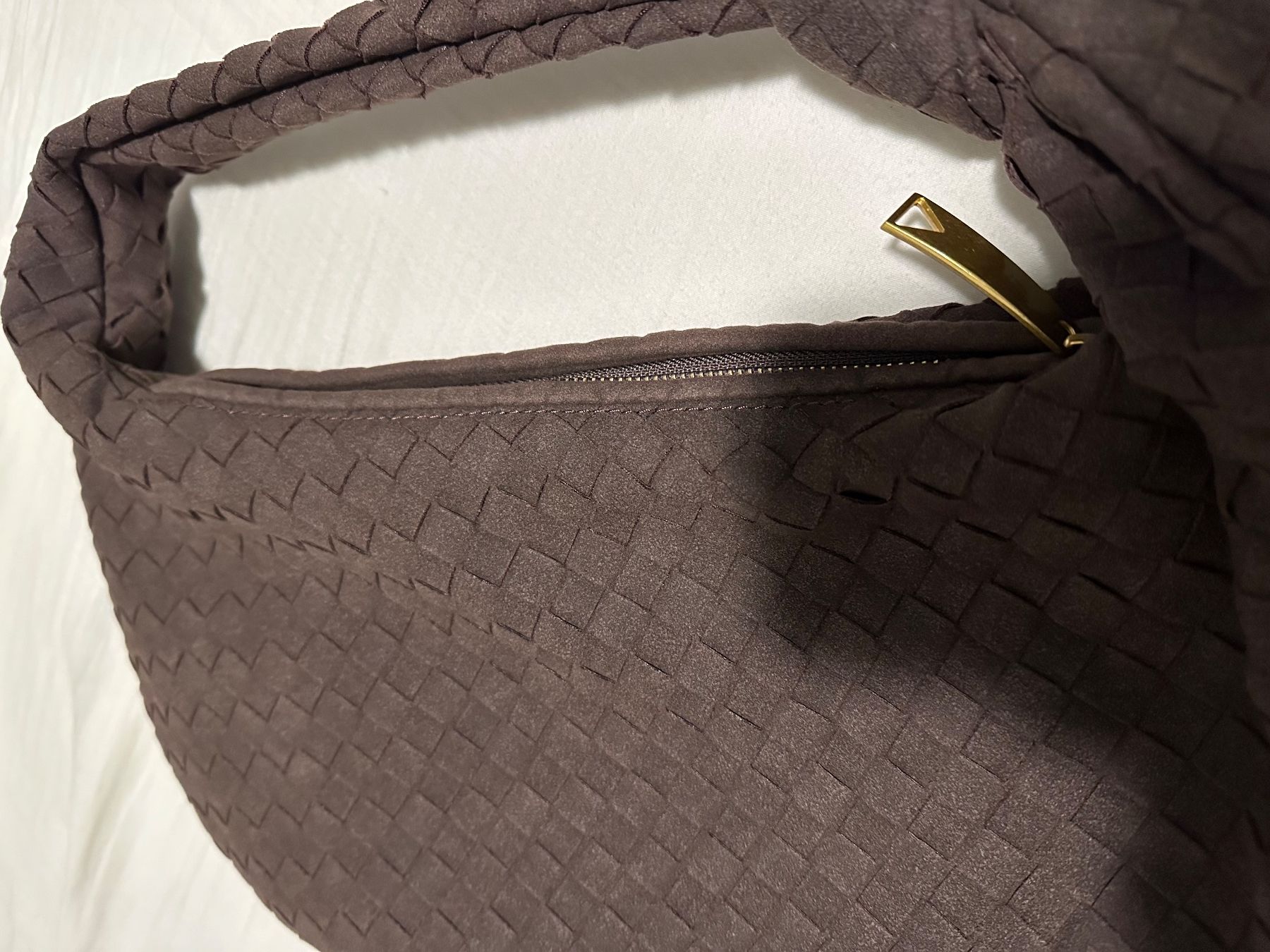 Borse da donna: Schokobraune Tasche (Wildlederoptik) – Nuovo (secondo la descrizione) da Feldbrunnen venduto da keinName24 6
