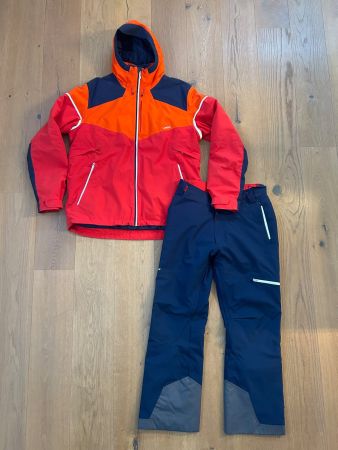 Herren- Skianzug orange/rot/blau WED'ZE XXL