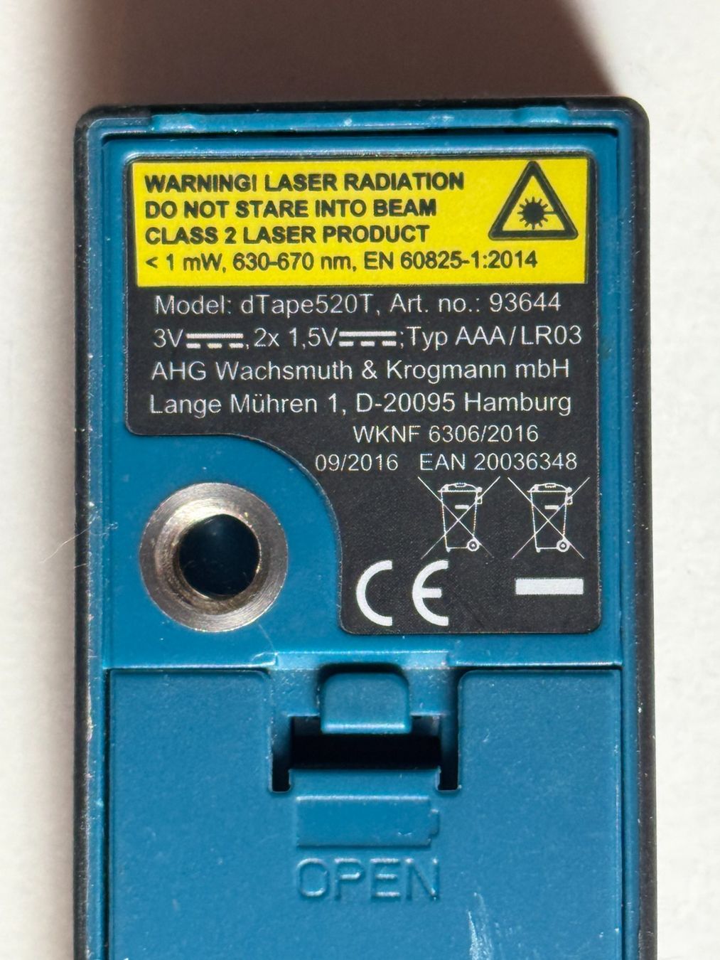 Laserliner Misurare: Laser Messgerät WORKZONE Typ: dTape520T – Usato da Ins venduto da funkflieger 3