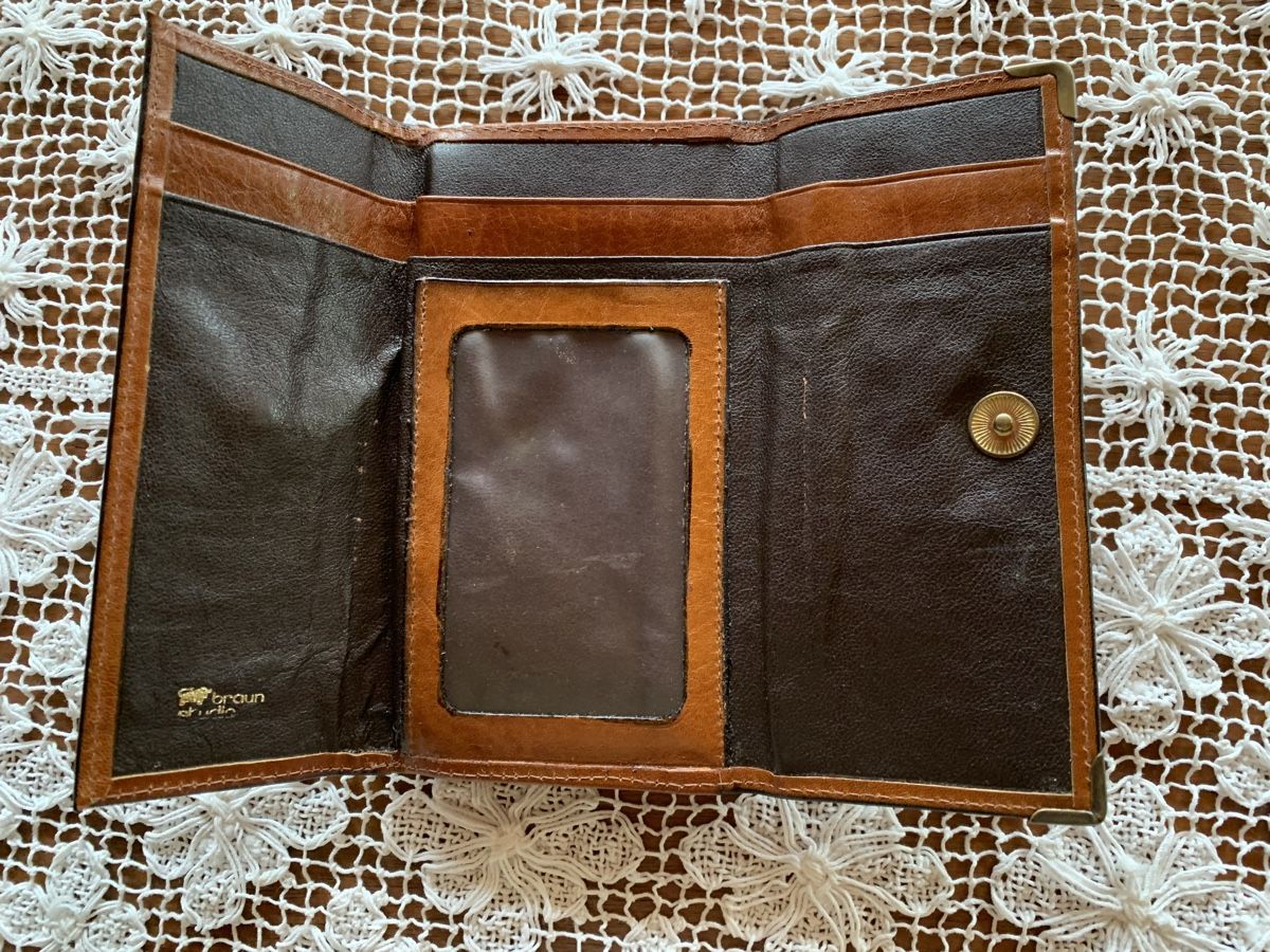 Portamonete: Vintage Leder Portemonnaie – Usato da Egg b. Zürich venduto da ohtannenbaum 1