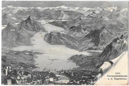 Luzern und Vierwaldstättersee Panorama