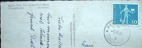 Cartoline postali: WERGENSTEIN Flugaufnahme – Usato da Jona venduto da philajona 1