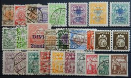 Lettland Lot mit alten Werten III