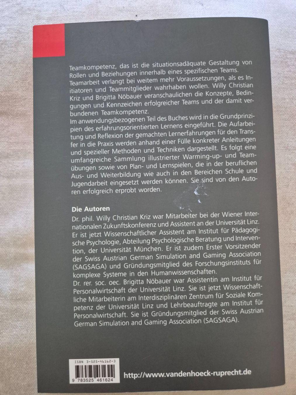 Libri: Teamkompetenz: Konzepte Methoden Praxis – Usato da Illnau venduto da Schnemi 2