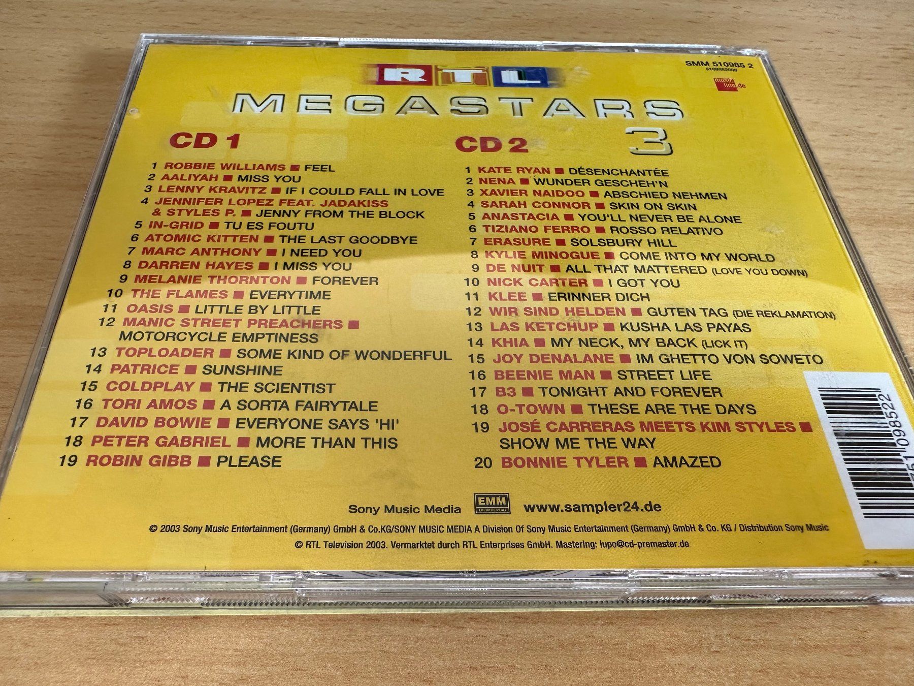 CD: Various – RTL Megastars 3 - 2 CD – Usato da Rikon im Tösstal venduto da Alpenmutz 1