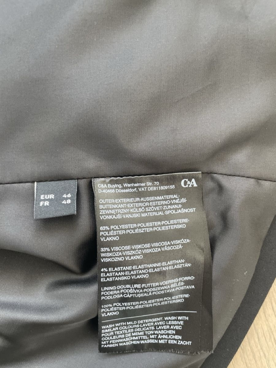 C&A Gilet & Giacche senza maniche: C&A Weste, Grösse 46, Schwarz, Top Zustand – Nuovo (secondo la descrizione) da Bad Zurzach venduto da lip_jl6d 3