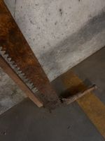 Antike Säge / Stocksäge, ca. 150cm, Rarität!