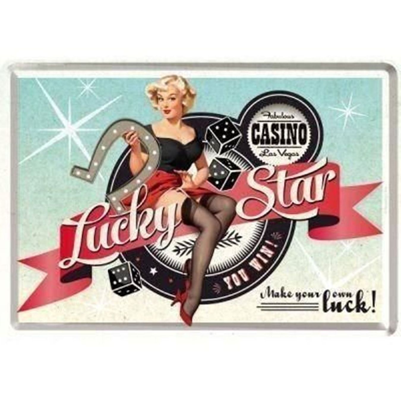Schilder: Blechschildkarte - LUCKY STAR POKER – Neu und originalverpackt aus Rupperswil von big-one-sale