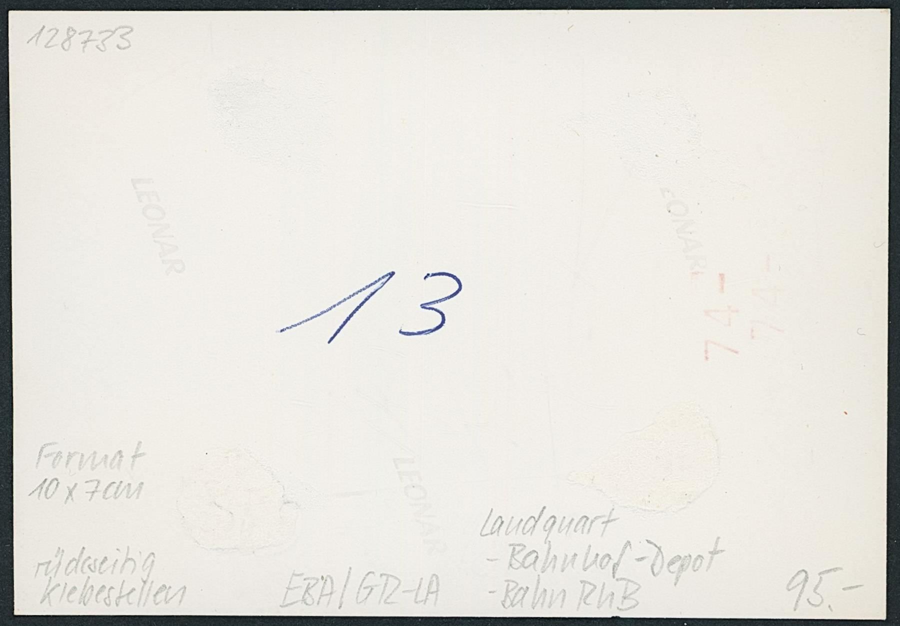 Cartoline postali: GR Landquart - Rhätische Bahn RhB – Usato da Schindellegi venduto da leecollect 1