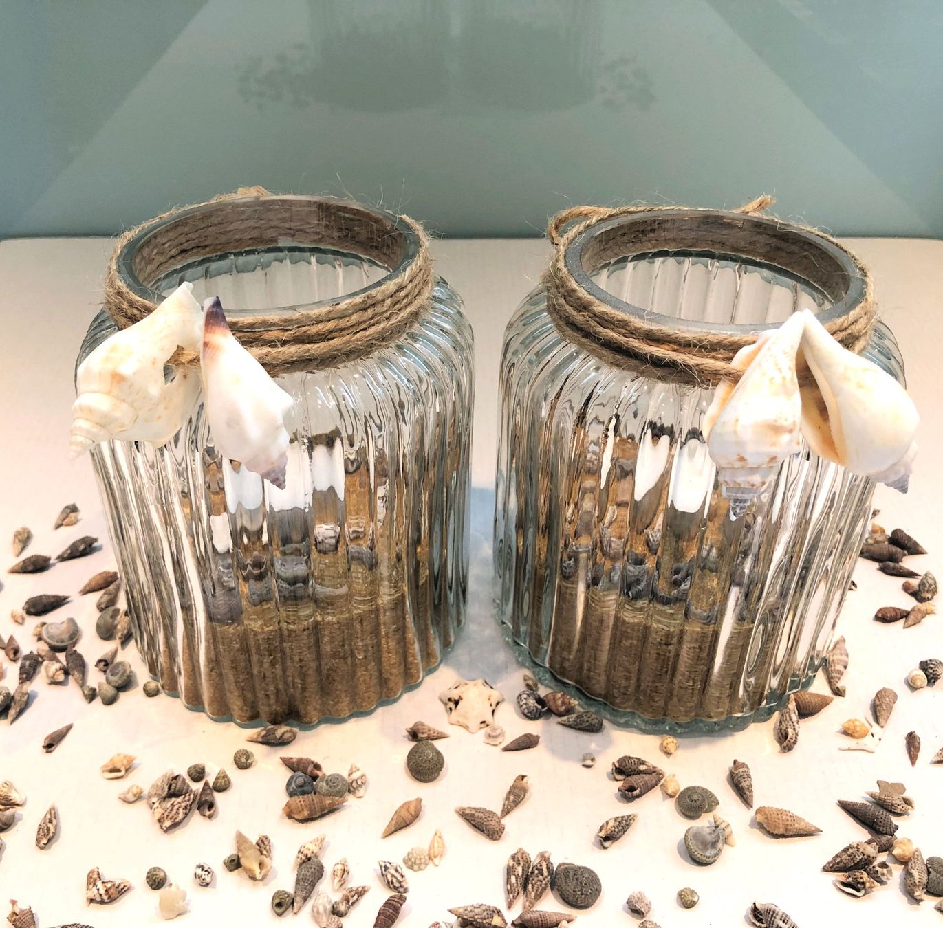 Sonstige Dekorationen & Accessoires: Windlichter mit Muscheln und Sand (2er Set) – Neu (gemäss Beschreibung) aus Rüti ZH von Jasna89 1
