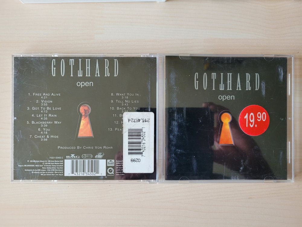 Gotthard Open CD 1998 Kaufen auf Ricardo