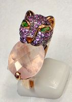 Panthermotiv Edelstein Fingerring
