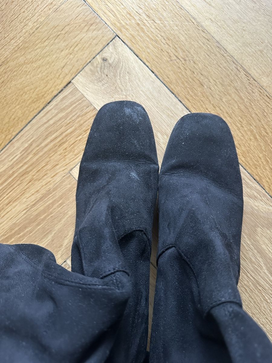 Chaussures femmes: Black long suede boots – D'occasion à Lugano par GGcloset 1