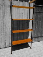 Mid Century  Teleskopregal in Teak optik /Afrormosia