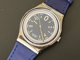 Swatch Be Bop GX120 1991 selten - Lederarmband, fabrikneu