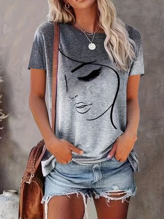 T-Shirt Freizeit Shirt Sommer