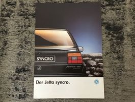 VW Jetta syncro Verkaufsprospekt 24 Seiten August 1989