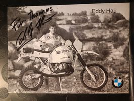 Eddy Hau - Motocross 80er J.- 13x18 BMW Karte