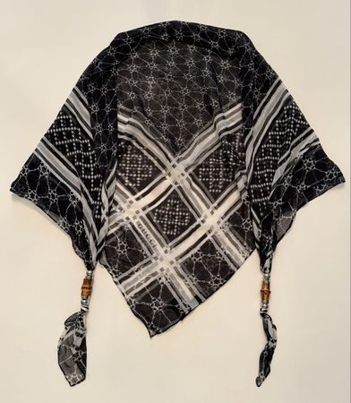 Gucci Seidentuch S/W mit Bambusverzierung Top Zustand!
