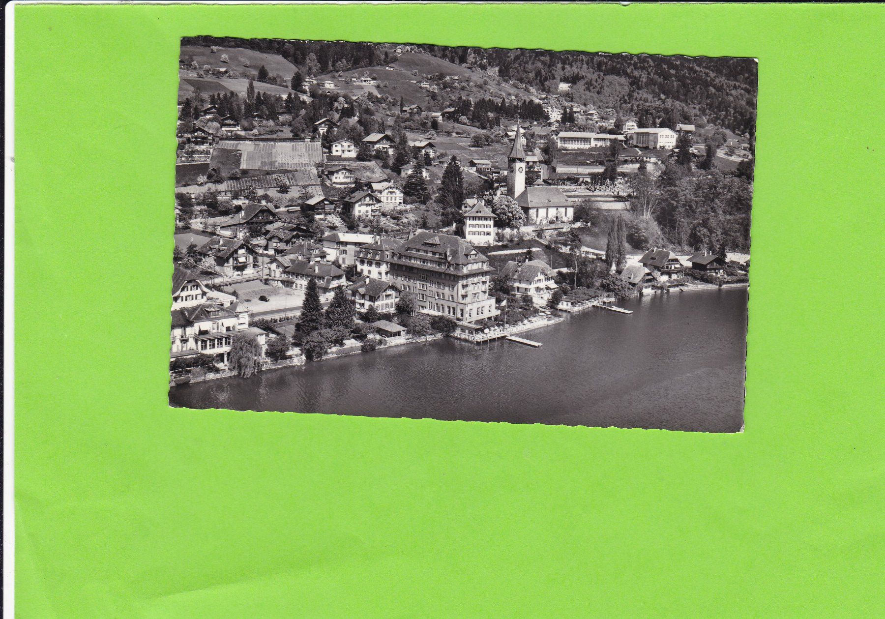 Cartoline postali: Flugaufnahme Hilterfingen – Usato da St. Peterzell venduto da neckertal