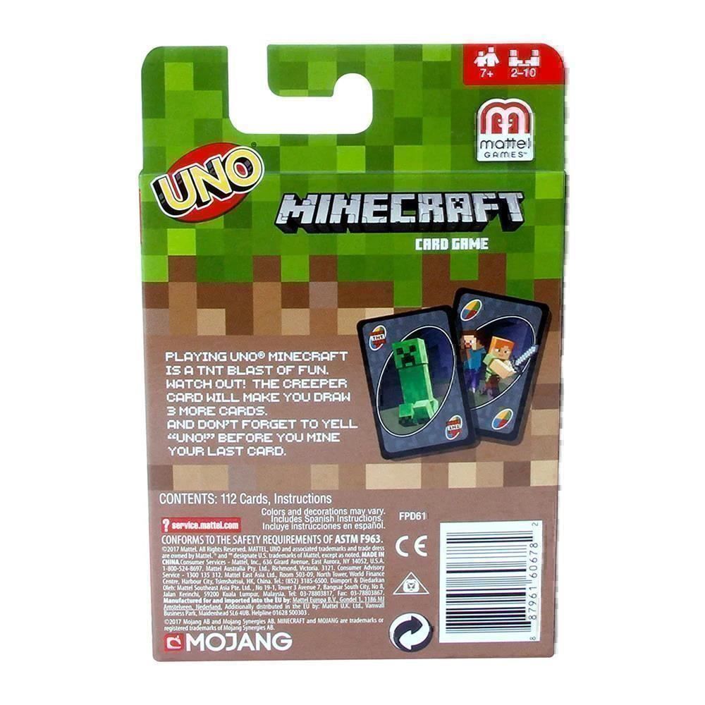 Giochi: Jeu de UNO édition spéciale Minecraft – Nuovo e nell'imballaggio originale da Gurmels venduto da Swisspod 1