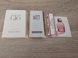 Parfum Proben Set Armani Mugler Narciso Rodriguez neu