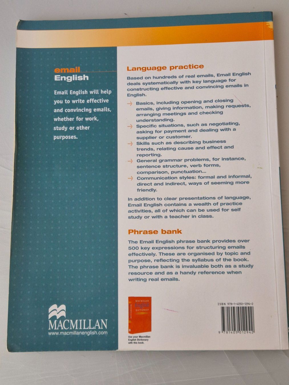 Libri: Lehrbuch email Englisch  MACMILLAN Paul Emmerson – Usato da Seewen SZ venduto da SuperpumaDisplayTeam 1
