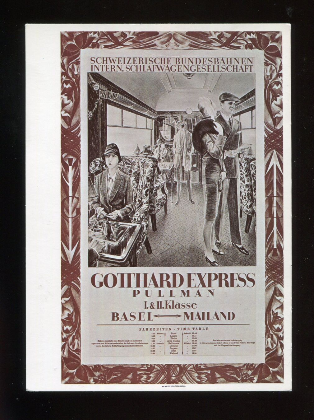 Cartes postales: Gotthardexpress, Künstlerkarte – D'occasion à Aarau par Elmaar41
