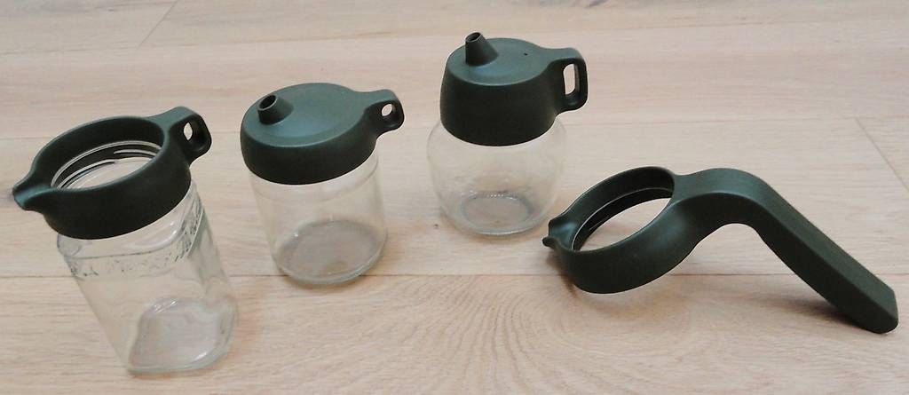 Contenitori & Simili: 4 couvercles de bocaux - Jar Tops – Usato da St-Livres venduto da lune_bleue 4